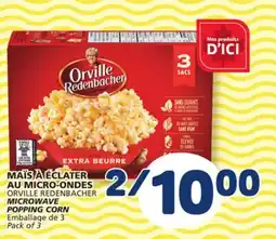 Marché Bonichoix ORVILLE REDENBACHER MICROWAVE POPPING CORN offer