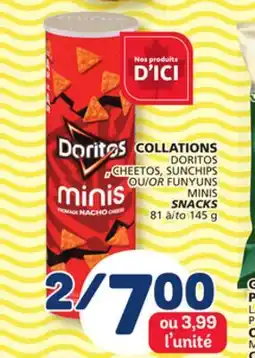 Marché Bonichoix FUNYUNS MINIS MINIS SNACKS SNACKS offer