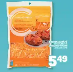 Marché Bonichoix COMPLIMENTS SHREDDED CHEESE offer
