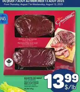 Marché Bonichoix TOP GOURMET BEEF FLAP STEAK offer