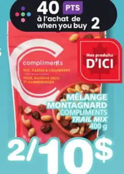 Marches Tradition COMPLIMENTS TRAIL MIX offer