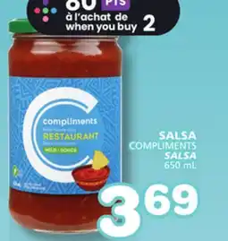 Marches Tradition COMPLIMENTS SALSA offer