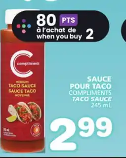 Marches Tradition COMPLIMENTS TACO SAUCE offer
