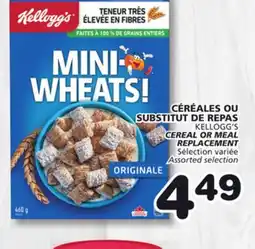 Marches Tradition KELLOGG'S CEREAL OR MEAL REPLACEMENT offer