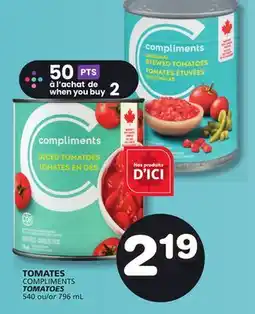 Marches Tradition COMPLIMENTS TOMATOES offer