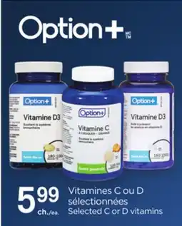 Proxim Option+ Selected C or D vitamins offer