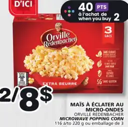 Marches Tradition ORVILLE REDENBACHER MICROWAVE POPPING CORN offer