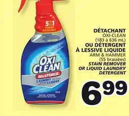 Marches Tradition ARM & HAMMER STAIN REMOVER OR LIQUID LAUNDRY DETERGENT offer