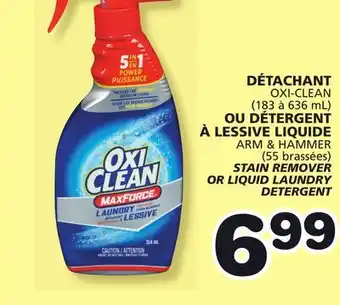 Marches Tradition ARM & HAMMER STAIN REMOVER OR LIQUID LAUNDRY DETERGENT offer
