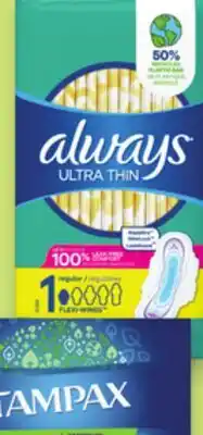 Proxim ALWAYS, TAMPAX offer