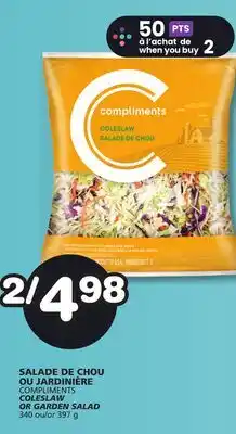 Marches Tradition COMPLIMENTS COLESLAW OR GARDEN SALAD offer