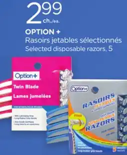 Proxim OPTION + Selected disposable razors offer