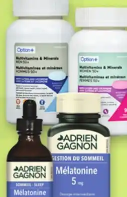 Proxim ADRIEN GAGNON, OPTION+ Selected supplements or vitamins offer