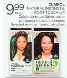 Proxim CLAIROL NATURAL INSTINCTS, ROOT TOUCH-UP Selected semi-permanent hair colors offer