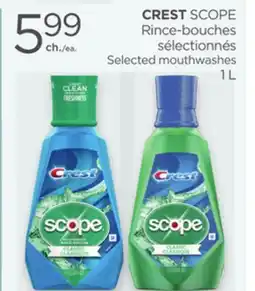 Proxim CREST SCOPE Selected mouthwashes offer