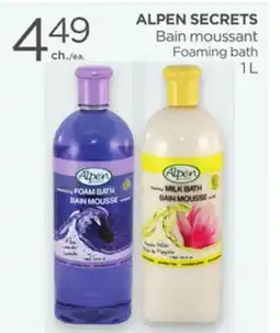 Proxim ALPEN SECRETS Foaming bath offer