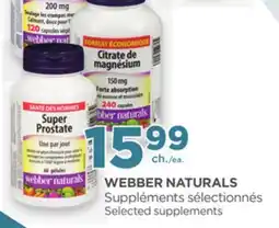 Proxim WEBBER NATURALS Selected supplements offer