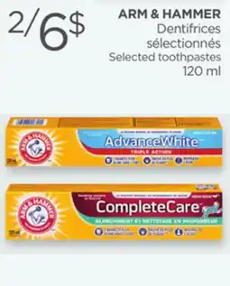 Proxim ARM & HAMMER Selected toothpastes offer