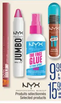 Jean Coutu NYX Selected products offer