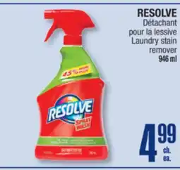 Jean Coutu RESOLVE Laundry stain remover offer