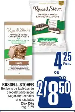 Jean Coutu RUSSELL STOVER Sugar-free candies or chocolates offer