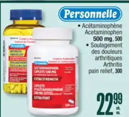 Jean Coutu PERSONNELLE Acetaminophen, Arthritis pain relief offer