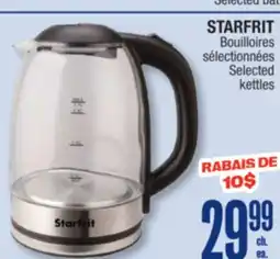 Jean Coutu STARFRIT Selected kettles offer