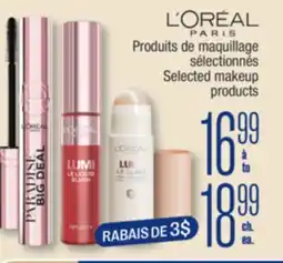 Jean Coutu L`ORÉAL PARIS Selected makeup products offer
