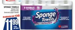 Jean Coutu SPONGE TOWELS Selected paper towels offer