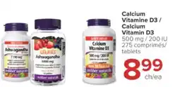 Jean Coutu WEBBER NATURALS Calcium Vitamin D3 offer