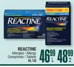 Jean Coutu REACTINE offer