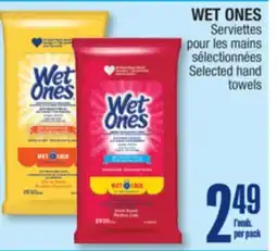 Jean Coutu WET ONES Selected hand towels offer