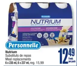 Jean Coutu Personnelle Nutrium Meal replacements offer