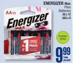 Jean Coutu ENERGIZER Max Batteries offer