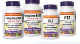 Jean Coutu WEBBER NATURALS B Complex and Vitamin B, Selected products offer