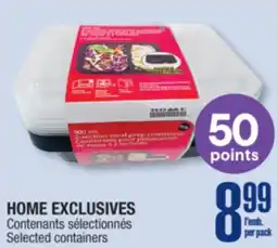 Jean Coutu HOME EXCLUSIVES Selected containers offer