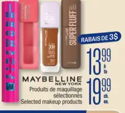 Jean Coutu MAYBELLINE NEW YORK Selected makeup products offer