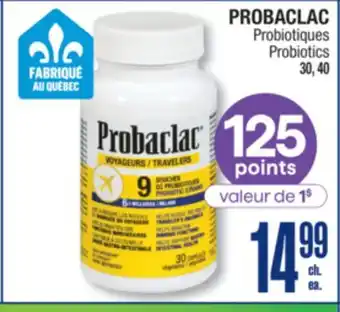Jean Coutu PROBACLAC Probiotics offer