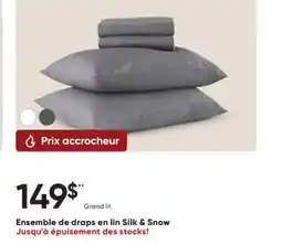 Dormez Vous Ensemble de draps en lin Slik & Snow offer