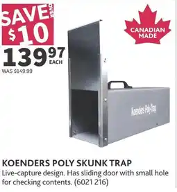 Co-op Koenders poly skunk trap offer