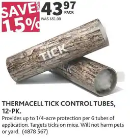 Co-op Thermacell tick control tubes offer