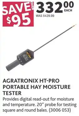 Co-op Agratronix HT-pro portable hay moisture tester offer