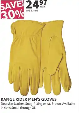 Co-op Range rider men's gloves offer