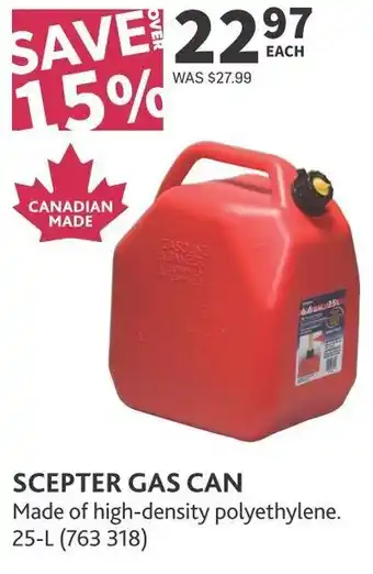 Co-op Scepter gas can offer