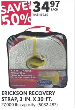Co-op Erickson recovery strap offer