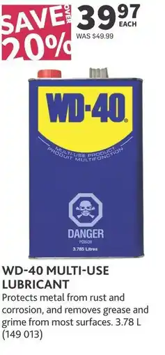 Co-op WD-40 multi-use lubricant offer