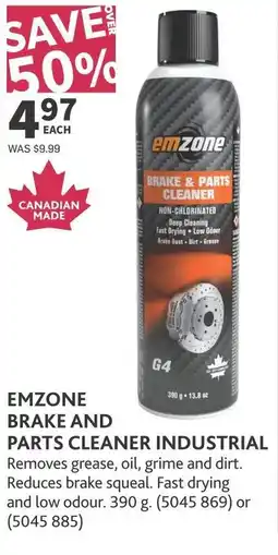 Co-op Emzone brake and parts cleaner industrial offer