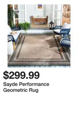 Wayfair Sayde Performance Geometric Rug offer