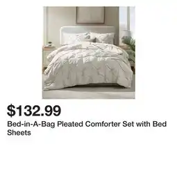 Wayfair Bed-in-A-Bag Pleated Comforter Set with Bed Sheets offer
