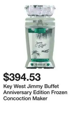 Wayfair Key West Jimmy Buffet Anniversary Edition Frozen Concoction Maker offer